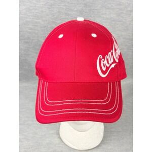 Coca-Cola K-Products Baseball Hat Mens Red White Embroidered Logo Adjustable